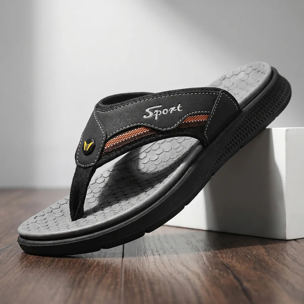 Men's 23367 Black Kerr Platform Flip Flops