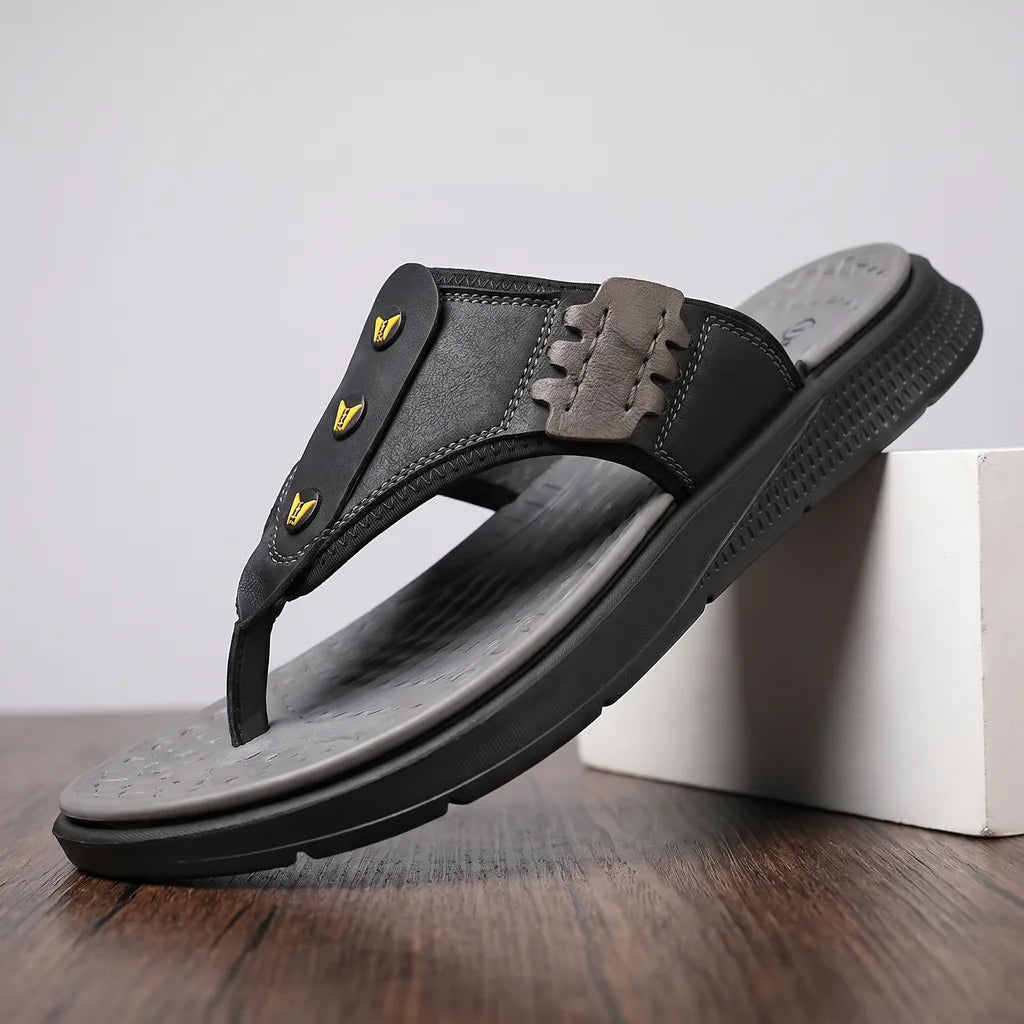 Men's 23366 Black Kerr Platform Flip Flops