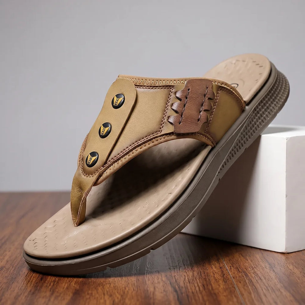 Men's 23366 Yellow Kerr Platform Flip Flops