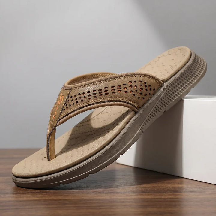 Men's 23368 Yellow Kerr Platform Flip Flops