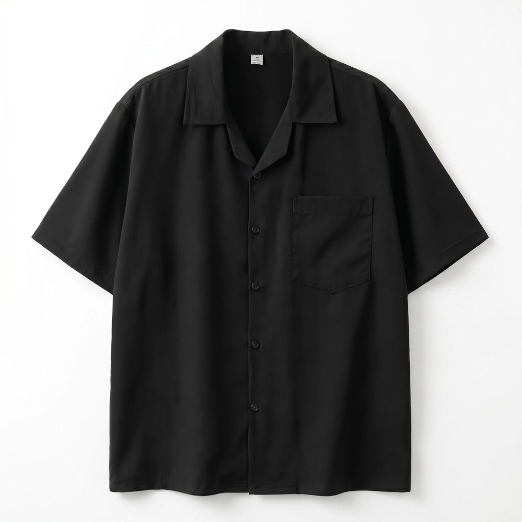 Conrad Collar Shirt - Color:Black;Size:M