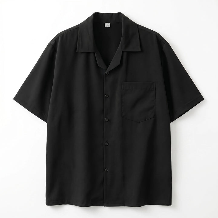 Conrad Collar Shirt - Color:Black;Size:M