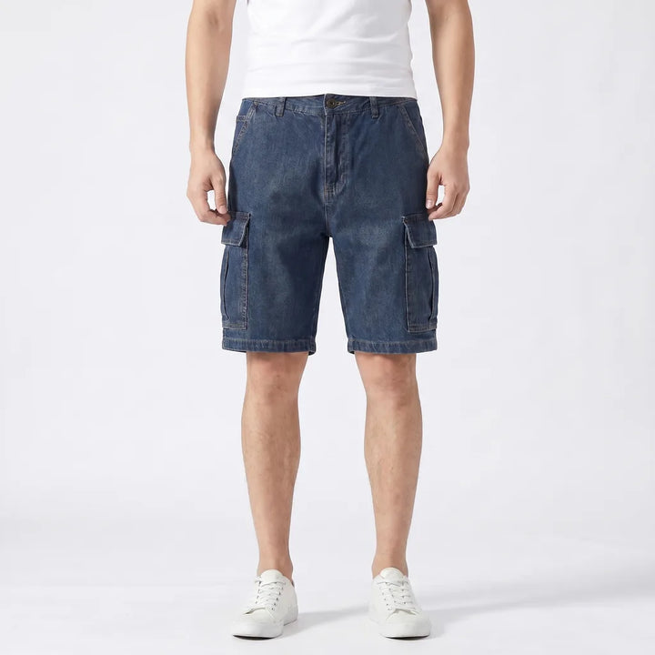 Blue Conway Multi-Pocket Denim Shorts 3