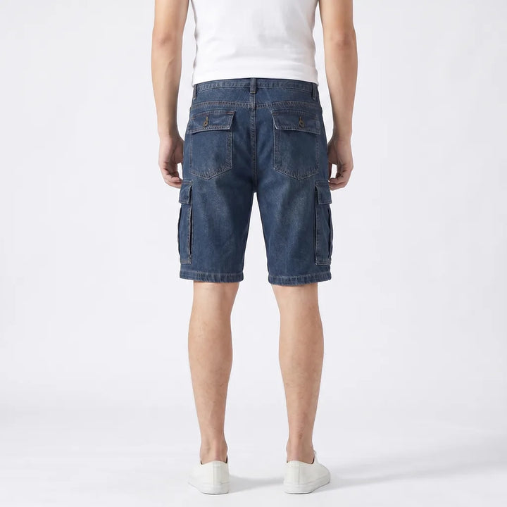 Blue Conway Multi-Pocket Denim Shorts 4