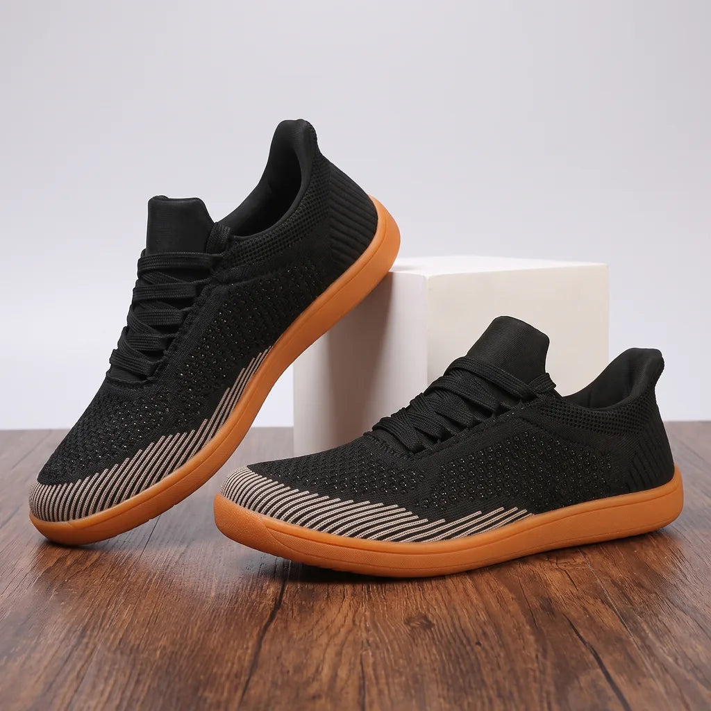 Cooper Barefoot Sneakers - Color:Black/Orange;Size:38