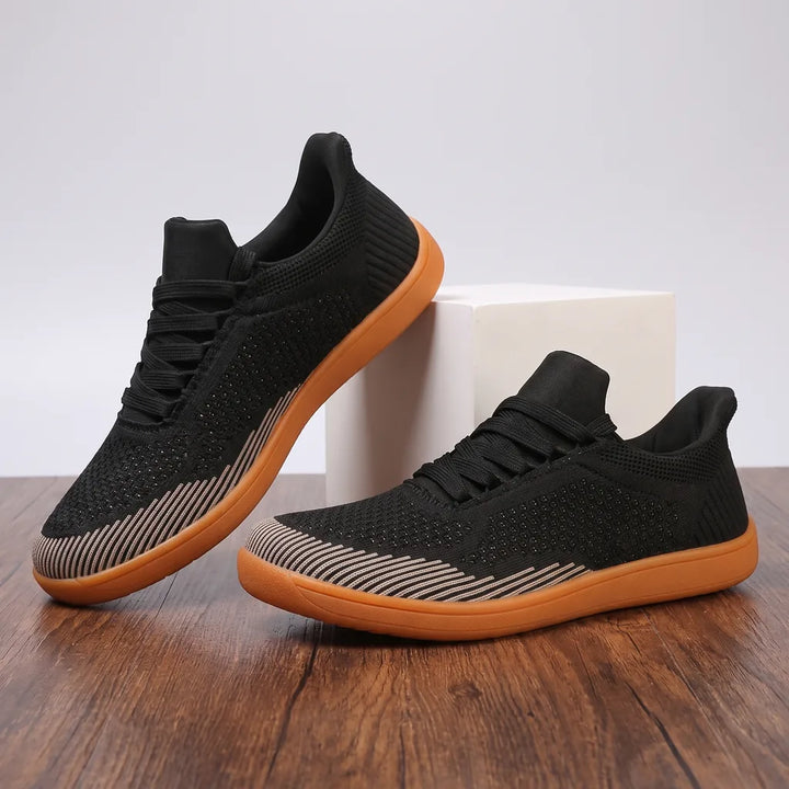 Cooper Barefoot Sneakers - Color:Black/Orange;Size:38