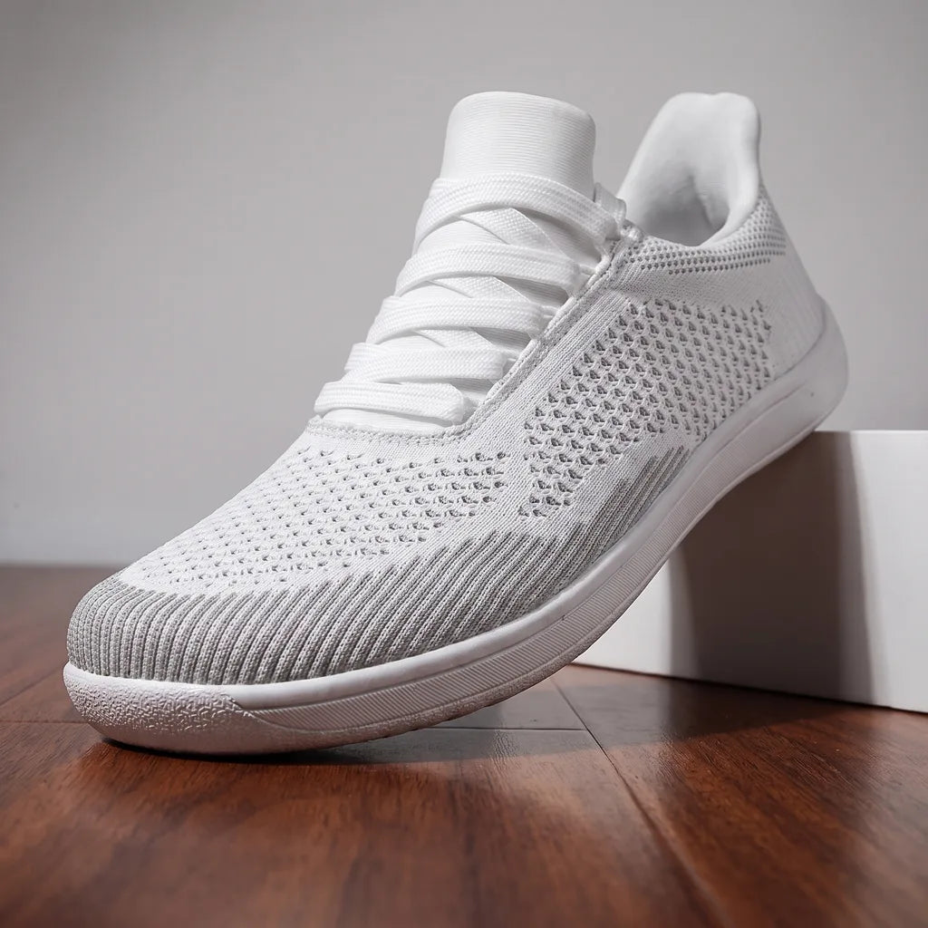 Men's White Sloane Breathable Knit Sneakers