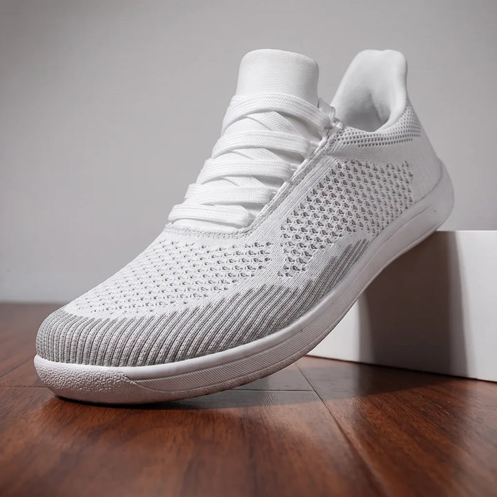 Men's White Sloane Breathable Knit Sneakers