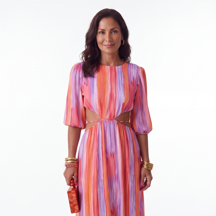 Coral Sienna Tie-Dye Maxi Dress 1