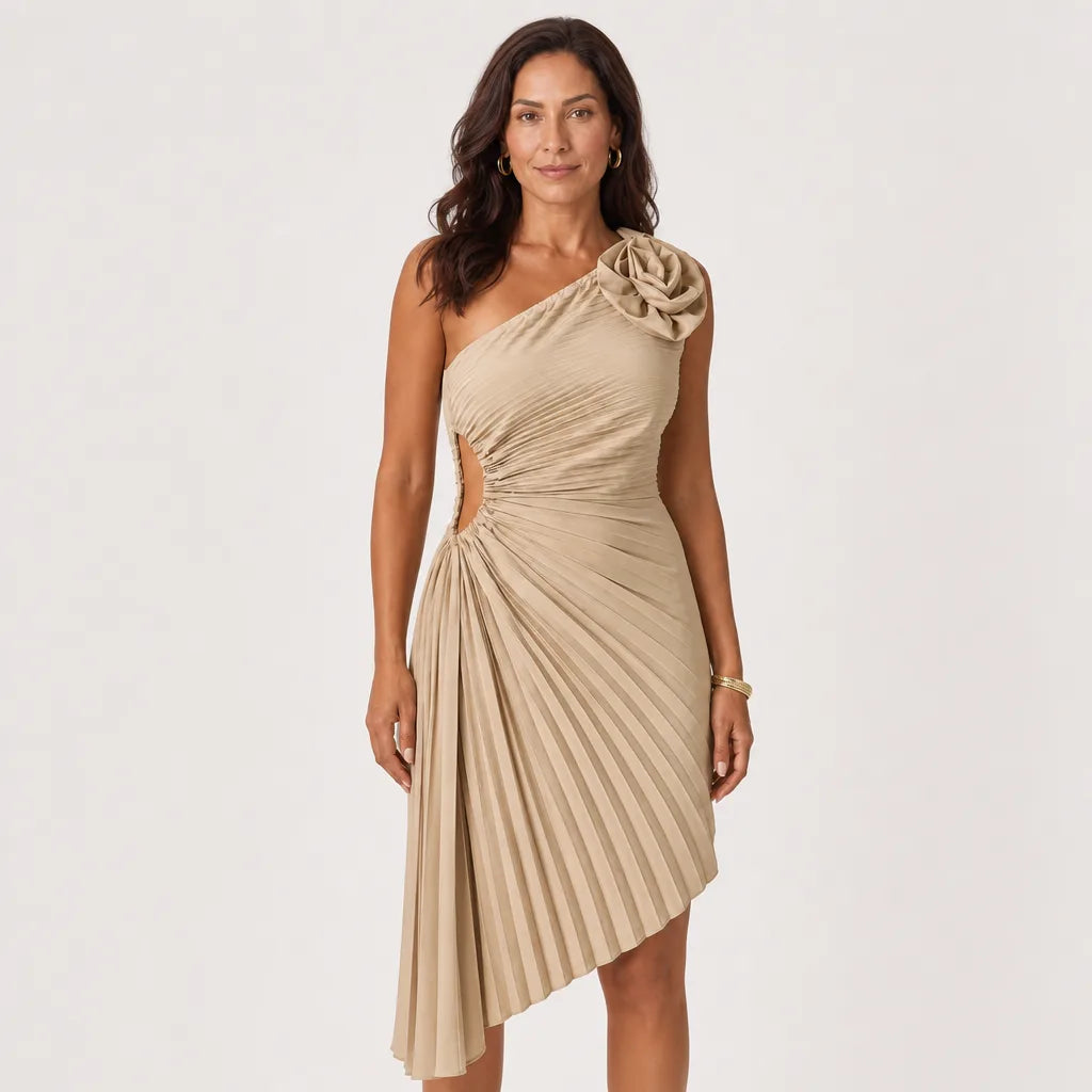 Women's Cordelia One-Shoulder Midi Dress -G