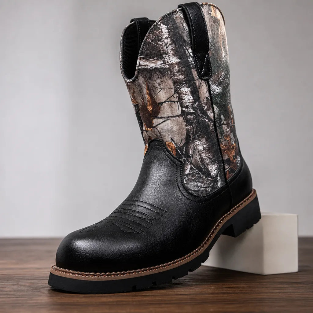Men's Black Forsythe Western Rider Boots