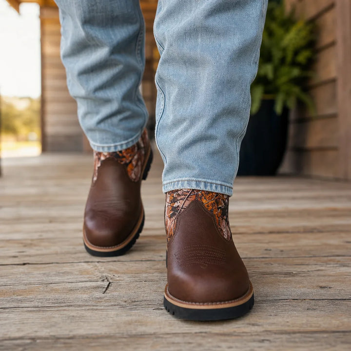 Men's Brown Cormac Pull-On Cowboy Boots