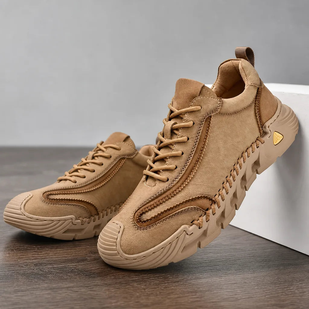 Cormac Walking Sneakers - Color:Brown;Size:38