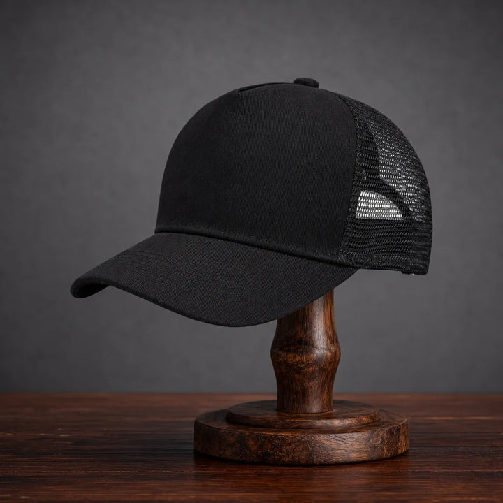 Cranston Mesh Trucker Cap - Color:Black