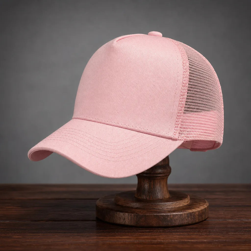 Cranston Mesh Trucker Cap - Color:Pink