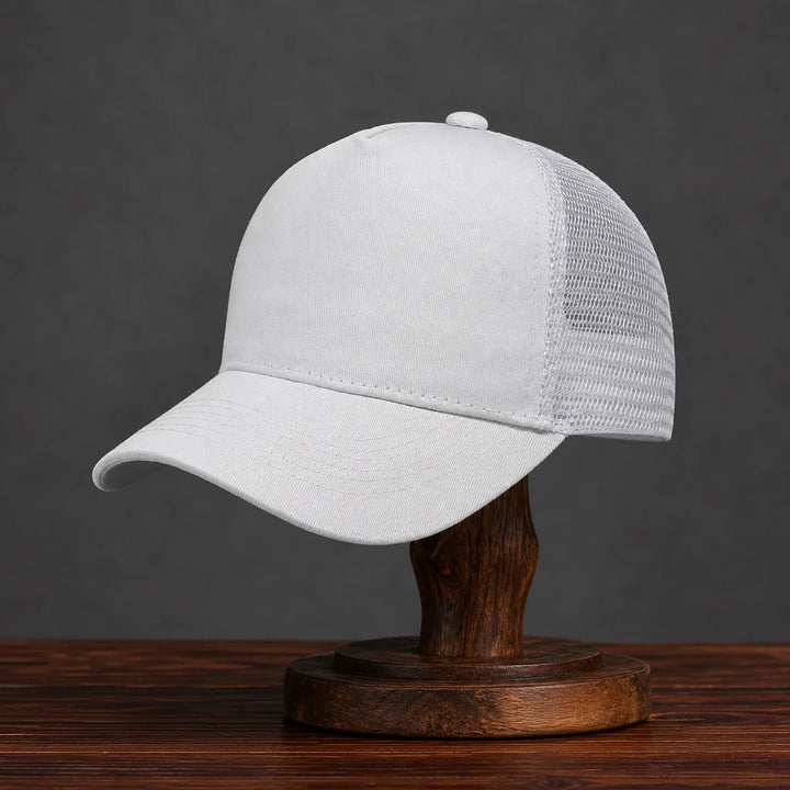 Cranston Mesh Trucker Cap - Color:White