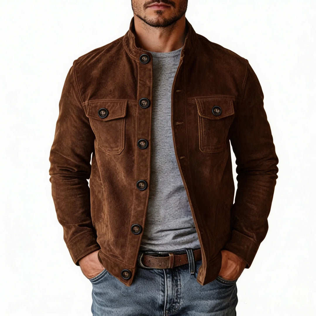 Dabney |  Men's Classic Jacket  - Color:Dark Brown;Size:XS