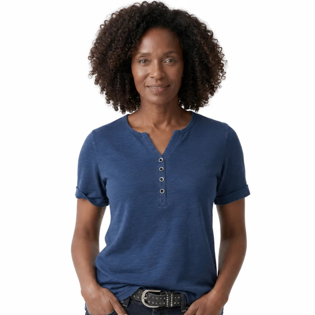 Women's Isabella Cotton V-Neck Tee