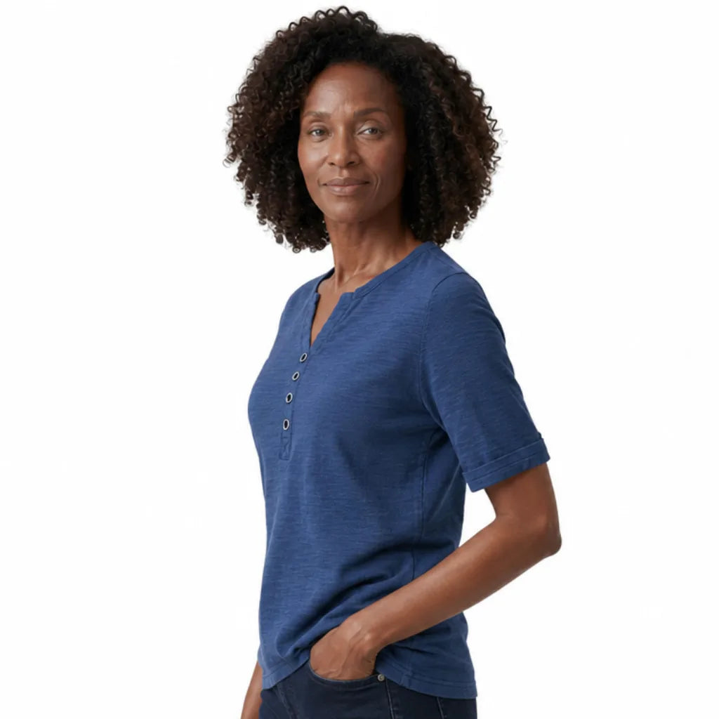 Women's Isabella Cotton V-Neck Tee