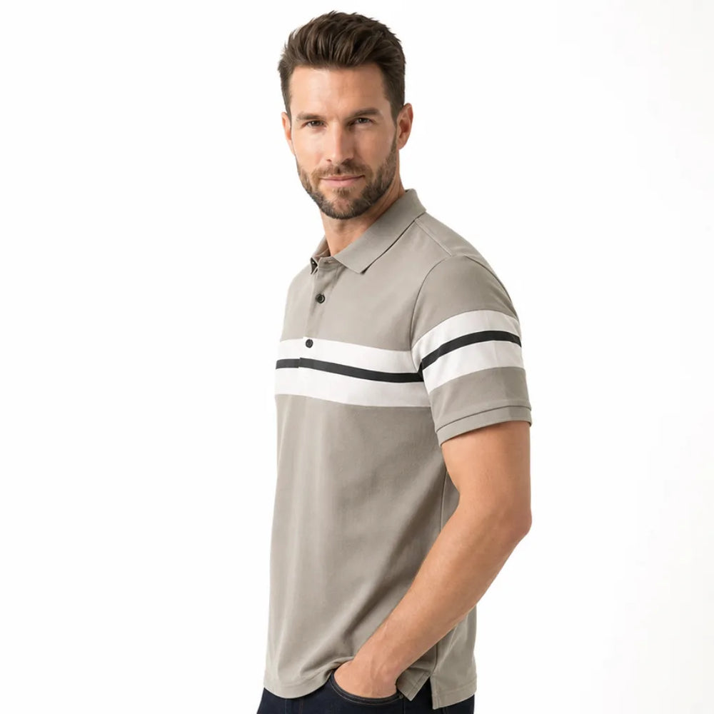 Men's Desmond Colorblock Polo Shirt