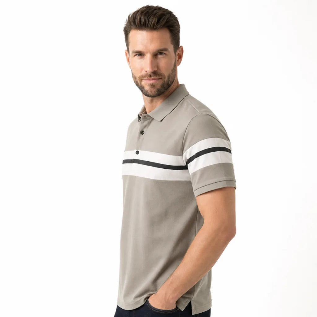 Men's Desmond Colorblock Polo Shirt