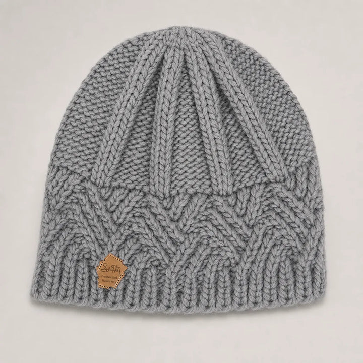 Danica | Chunky Knit Beanie for Fall - Color:Gray;Size:One Size
