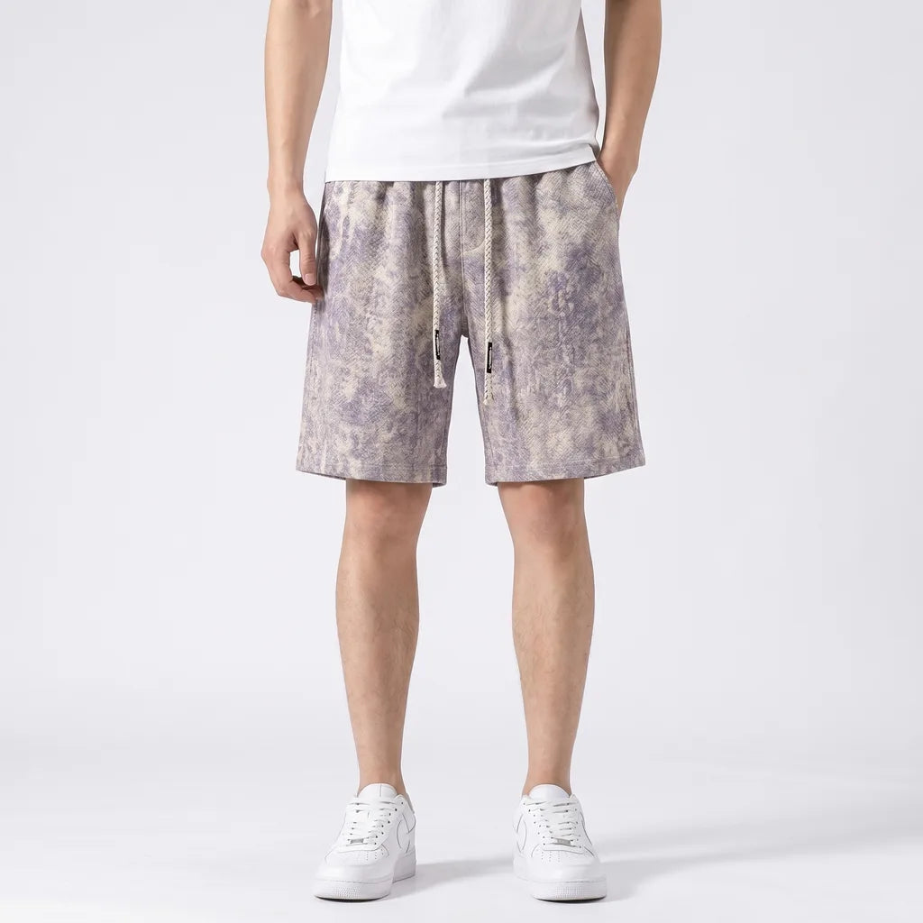 Apricot Lily Tie-Dye Jacquard Shorts 3