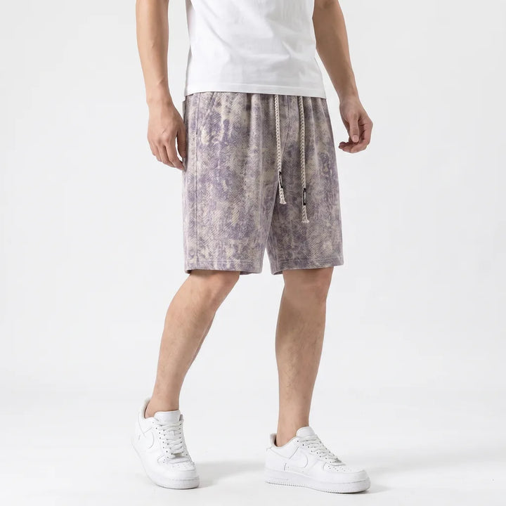 Apricot Lily Tie-Dye Jacquard Shorts 4
