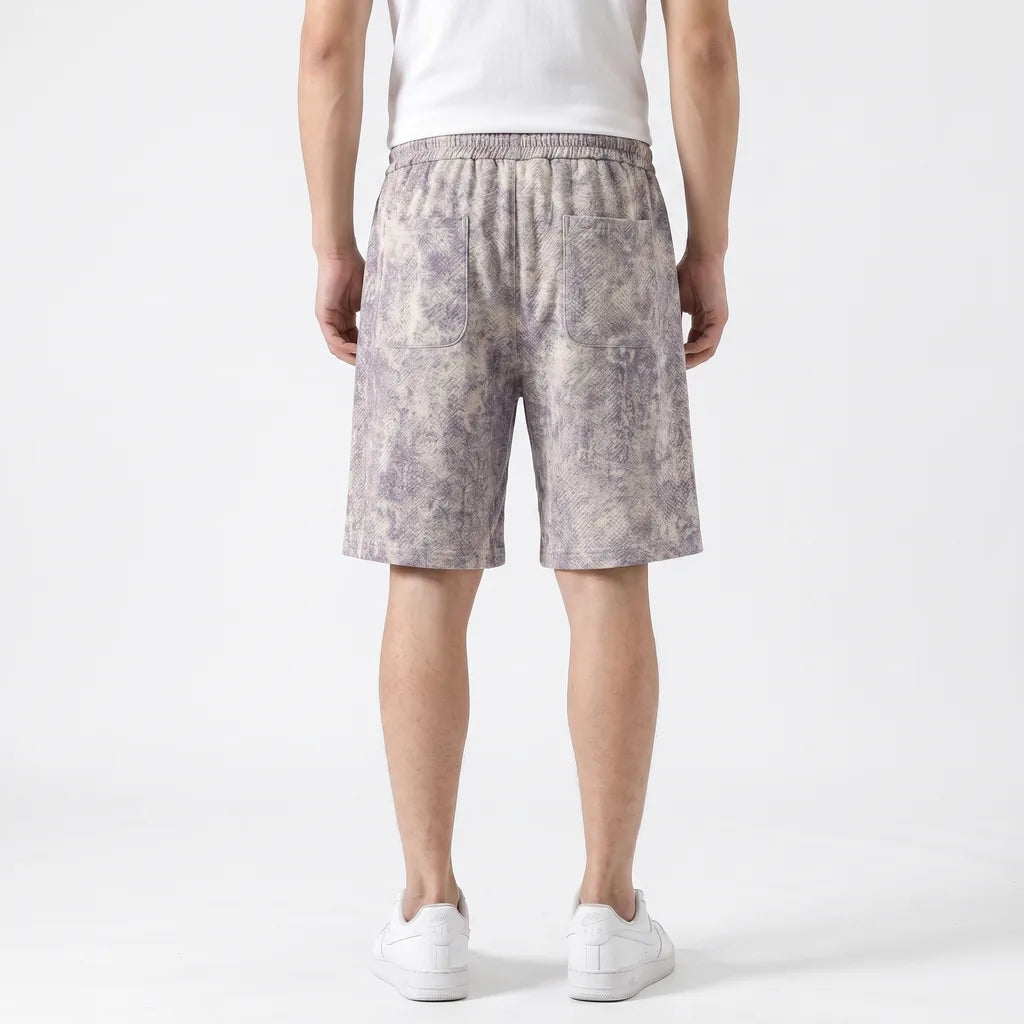 Apricot Lily Tie-Dye Jacquard Shorts 2
