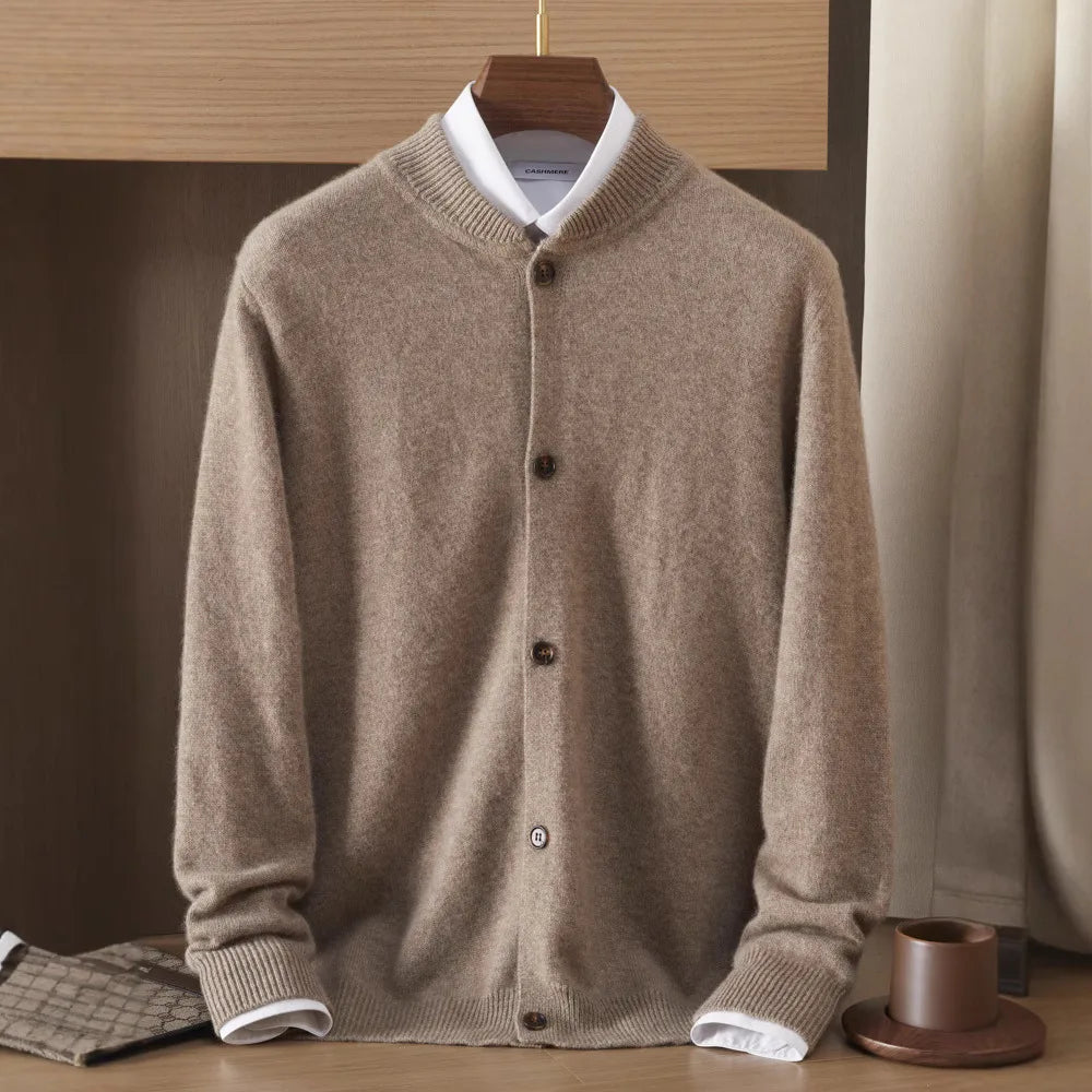 Danvers | Men's Cashmere Cardigan - Beige