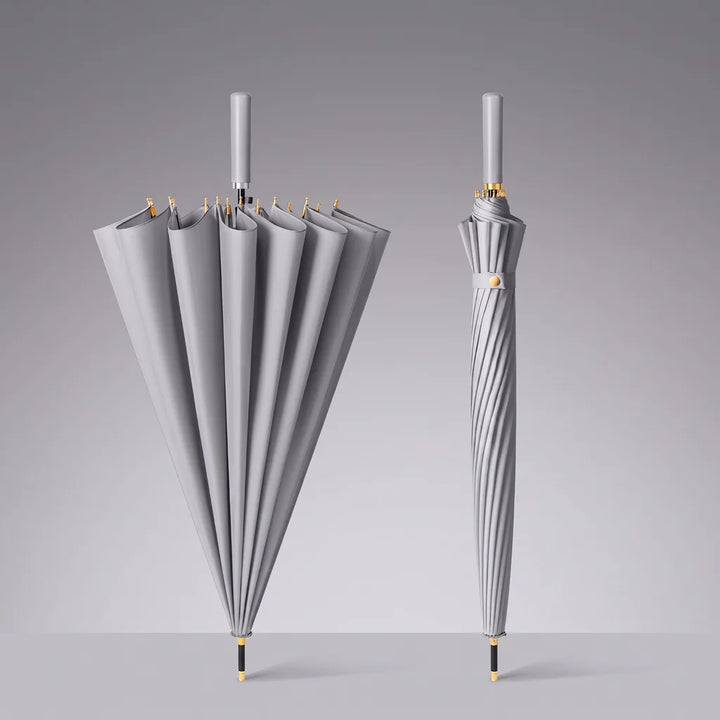 Daphne | Long Handle Outdoor Umbrella - Color:Gray