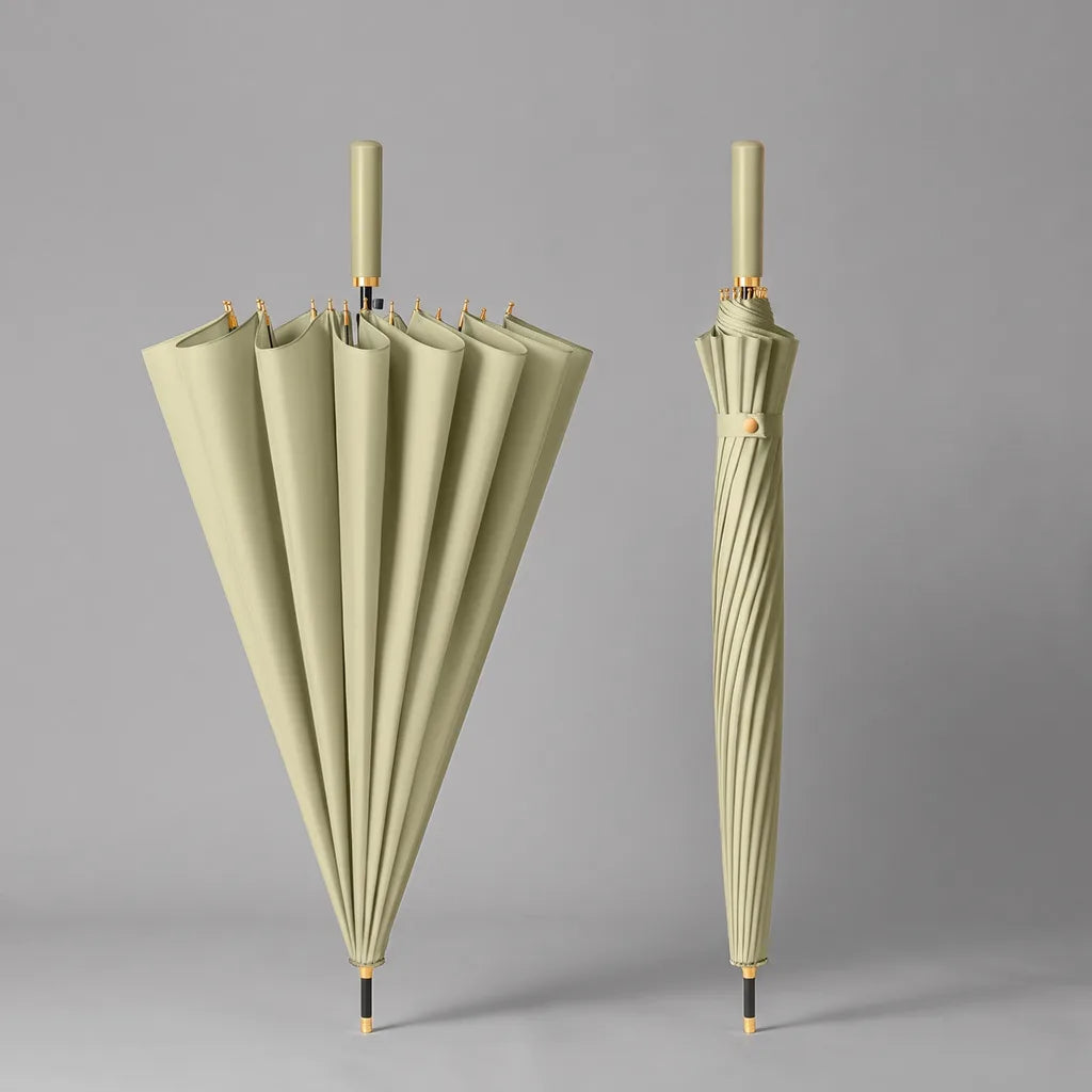 Daphne | Long Handle Outdoor Umbrella - Color:Green