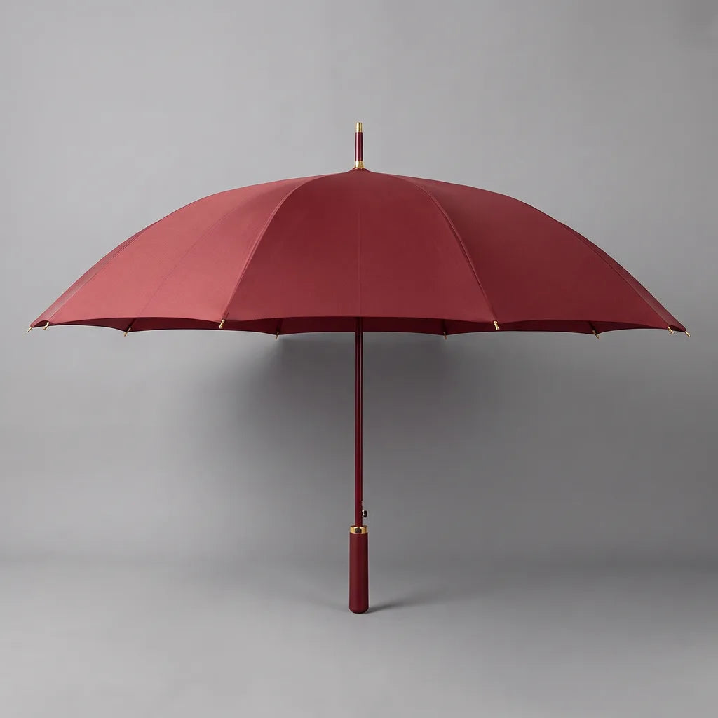 Men's Red Daphne Automatic Stick Umbrella