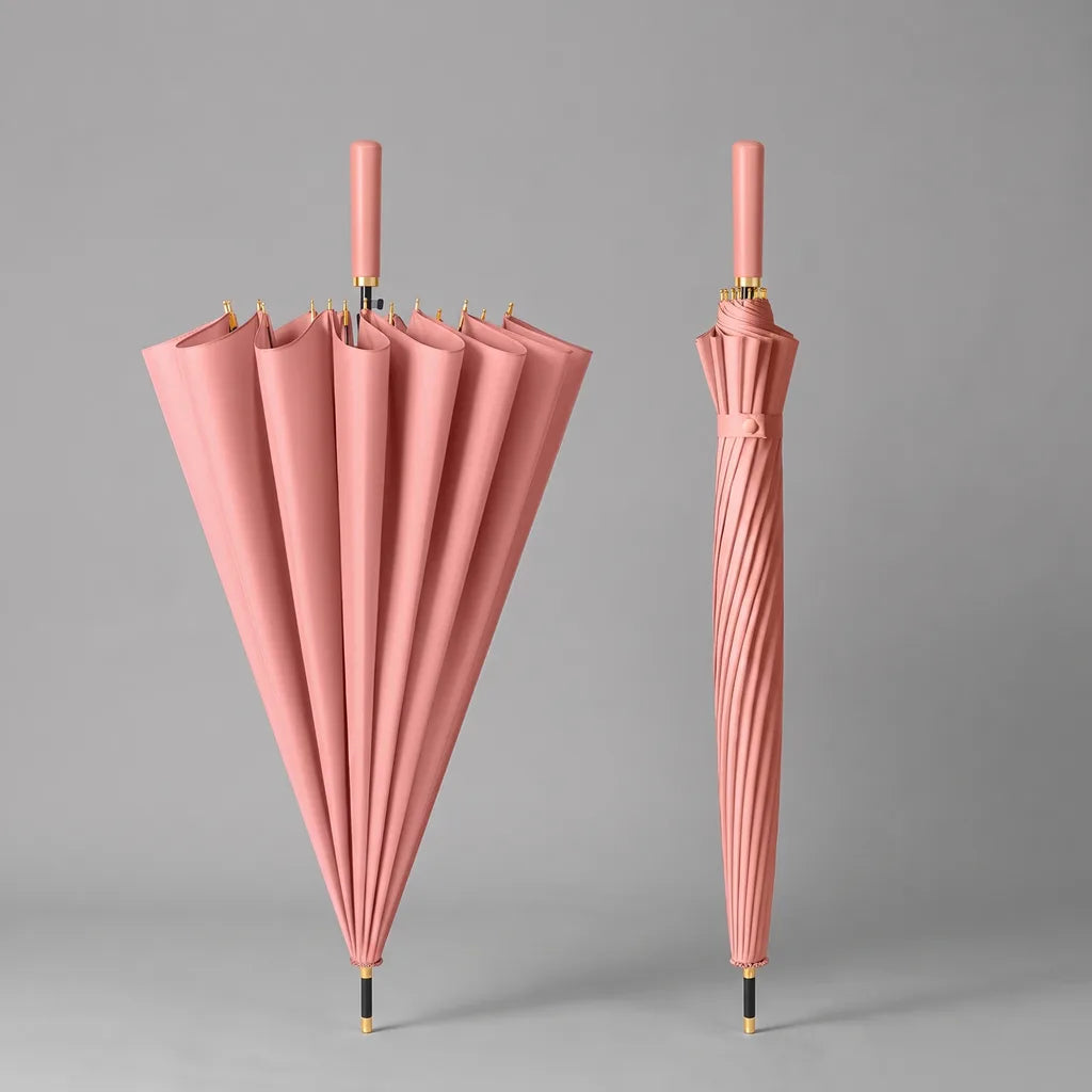 Daphne | Long Handle Outdoor Umbrella - Color:Pink