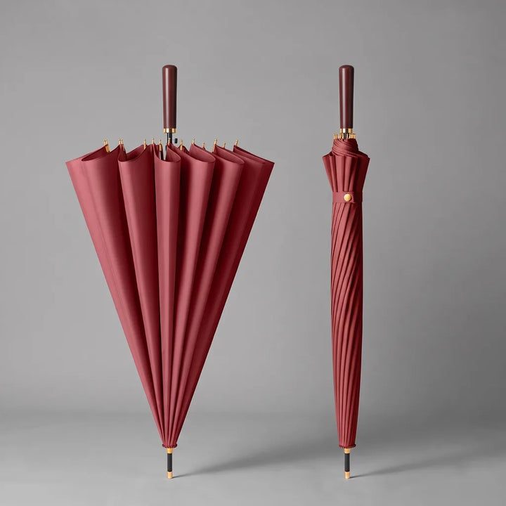 Daphne | Long Handle Outdoor Umbrella - Color:Red
