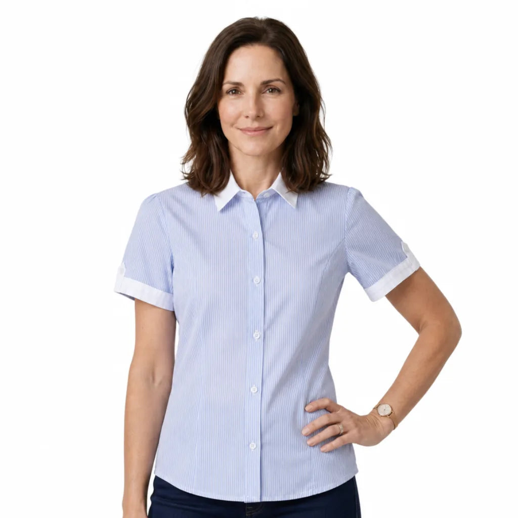 Women's Daphne Cotton Striped Shirt