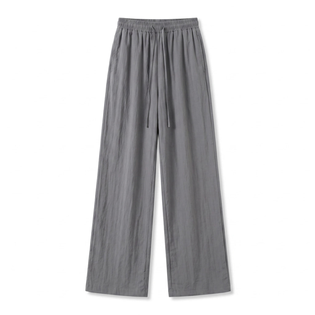 Amina Pleated Trousers - Color:Dark Grey;Size:S