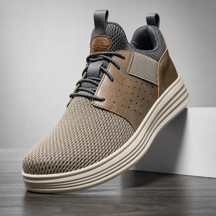 Dark Khaki Leary Lightweight Mesh Loafers 1