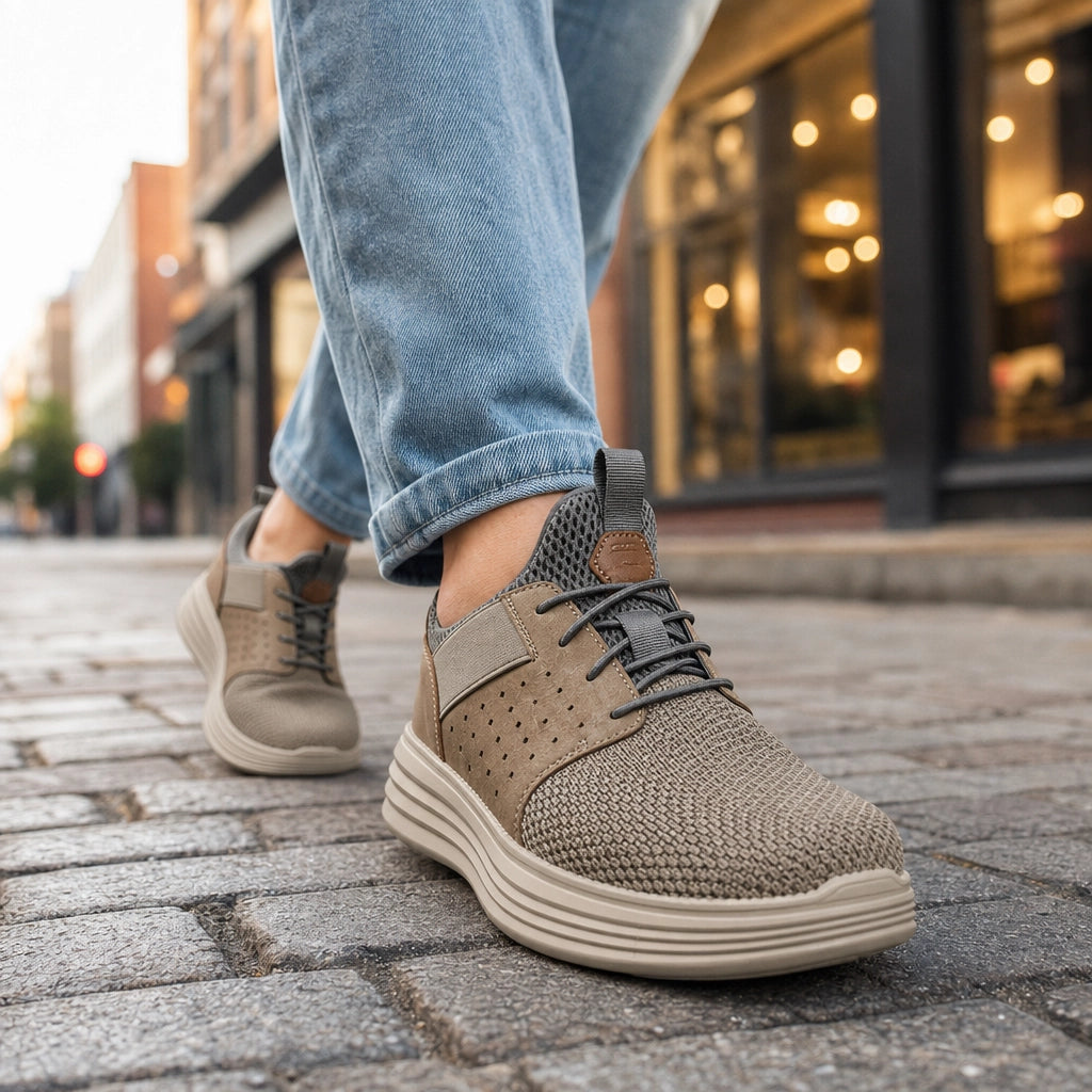 Dark Khaki Leary Lightweight Mesh Loafers 3