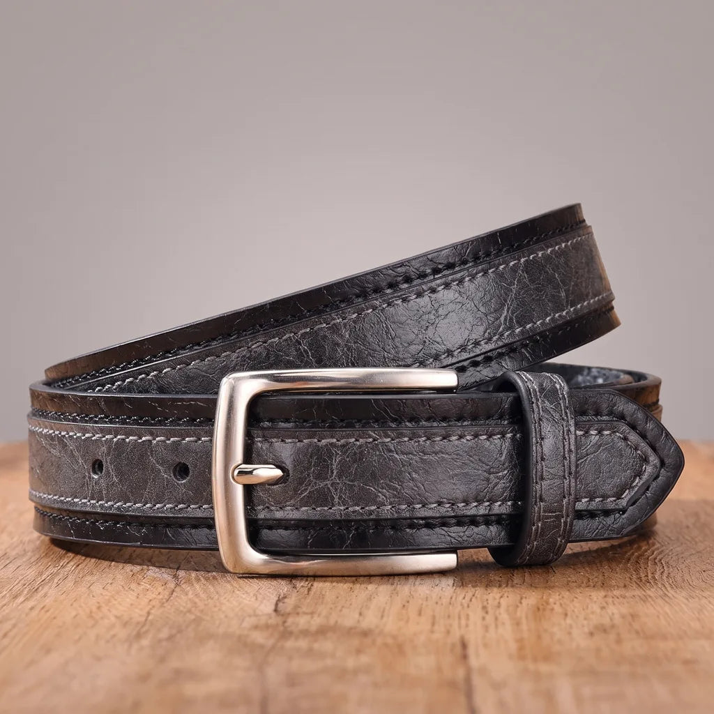 Darwin | Men's Belts - Color:Dark Gray/Black;Length:39.4 inches (100 cm)