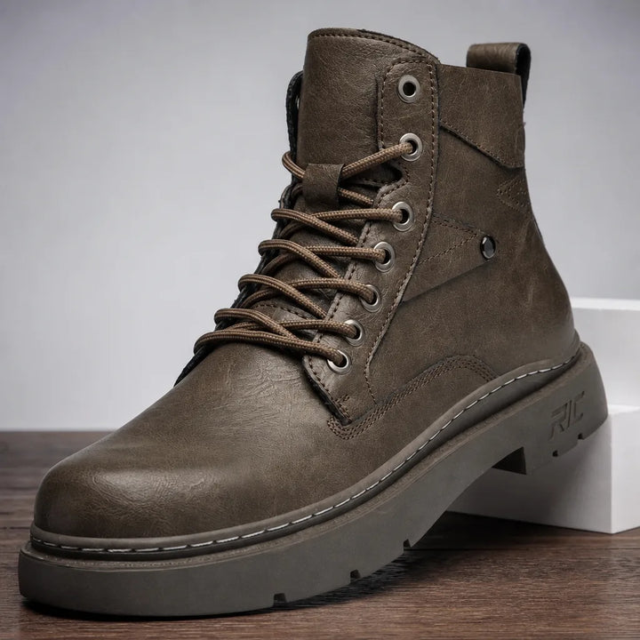 Men's Beige Dorsey Lace Up Work Boots