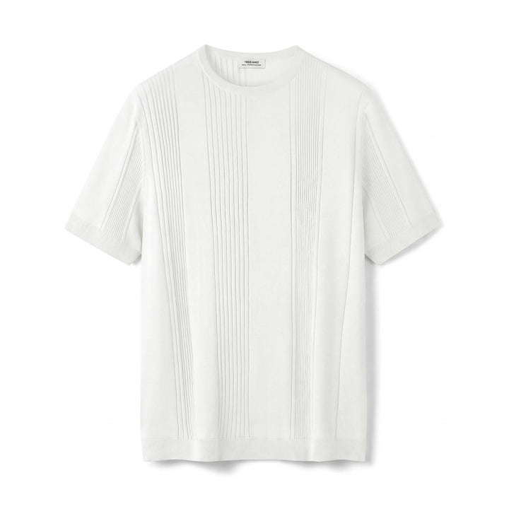 Dawson Striped Tee - Color:Off-White;Size:S