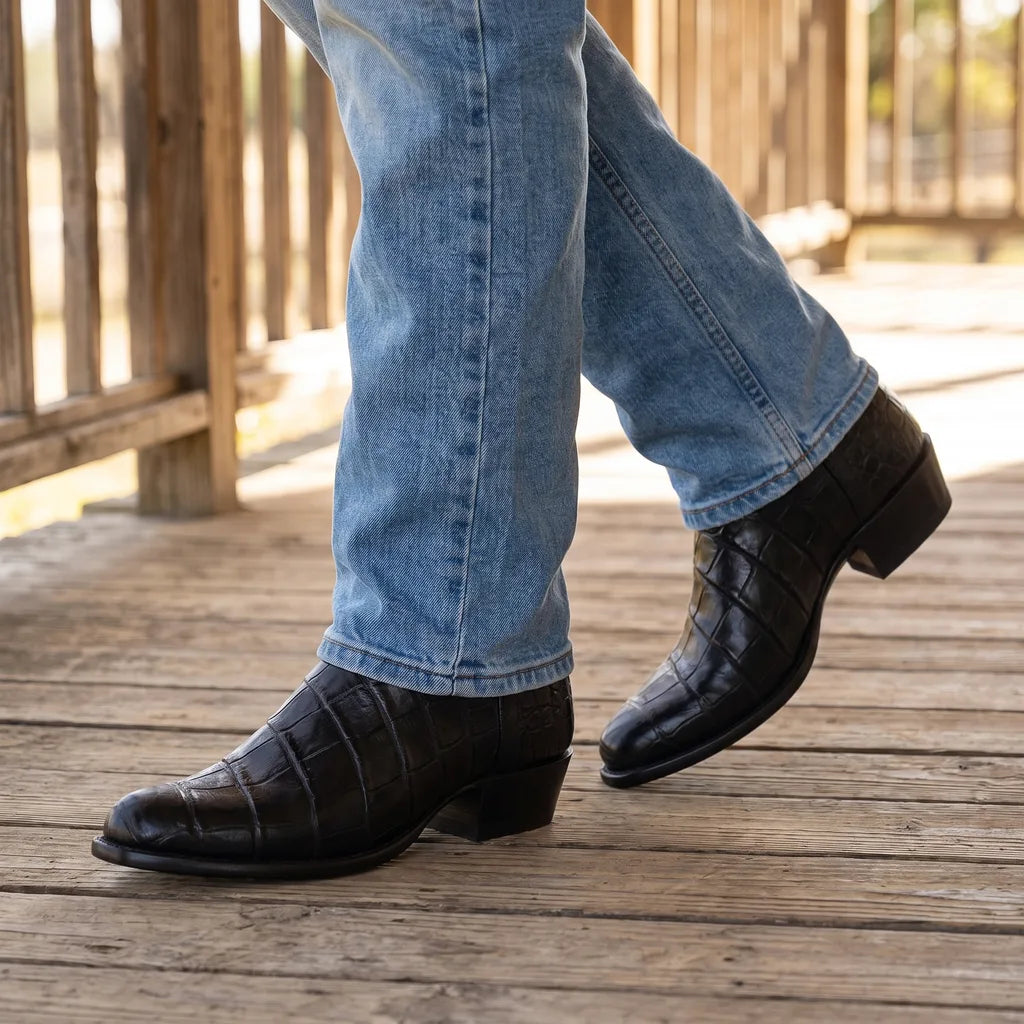 Men's Black Norton Mid-Calf Rider Boots