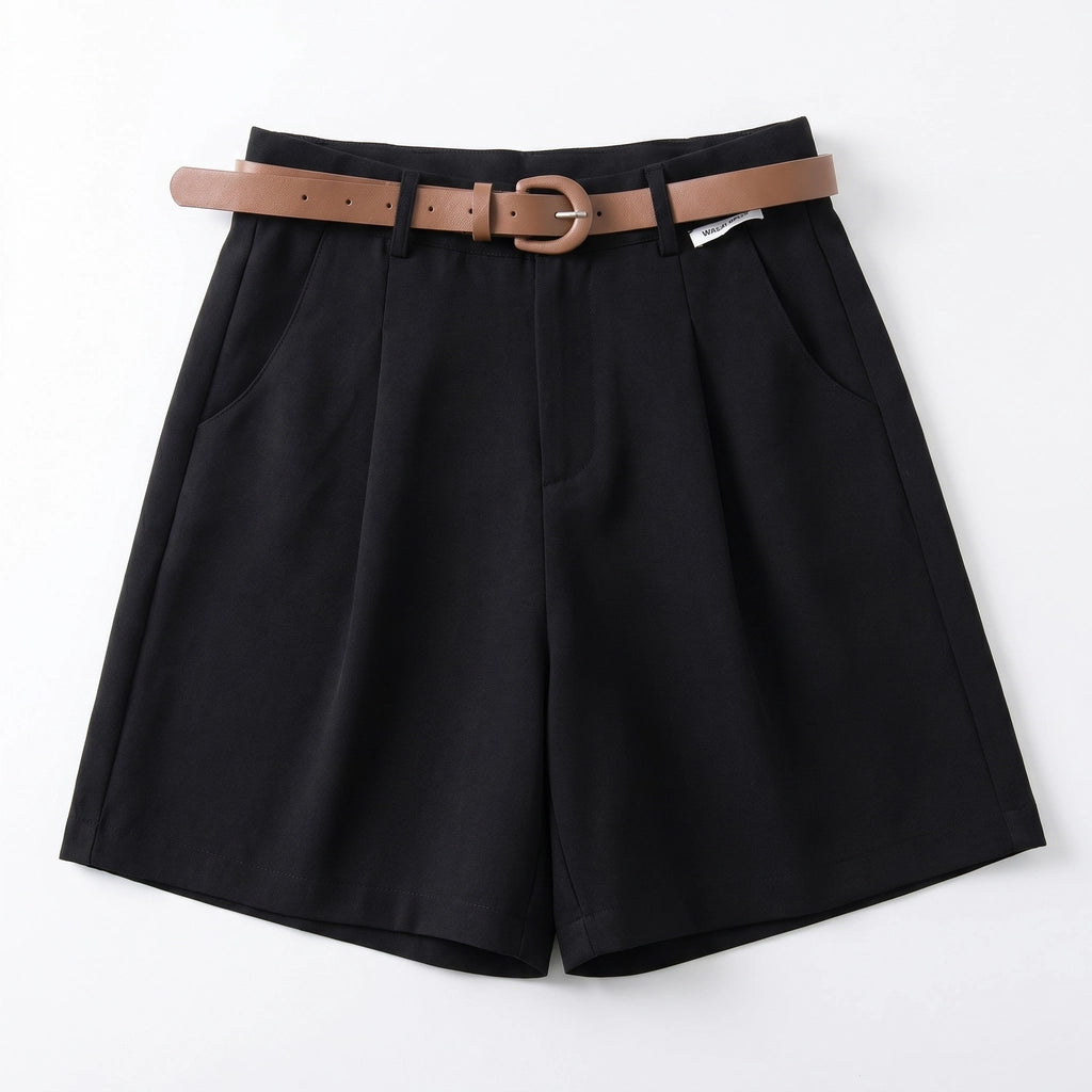 Delilah High Waist Shorts - Color:Black;Size:XS