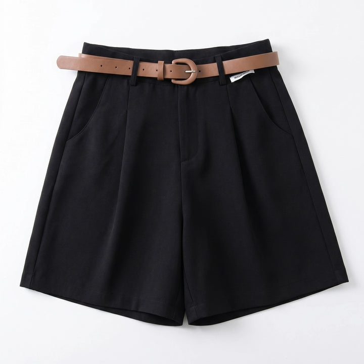 Delilah High Waist Shorts - Color:Black;Size:XS