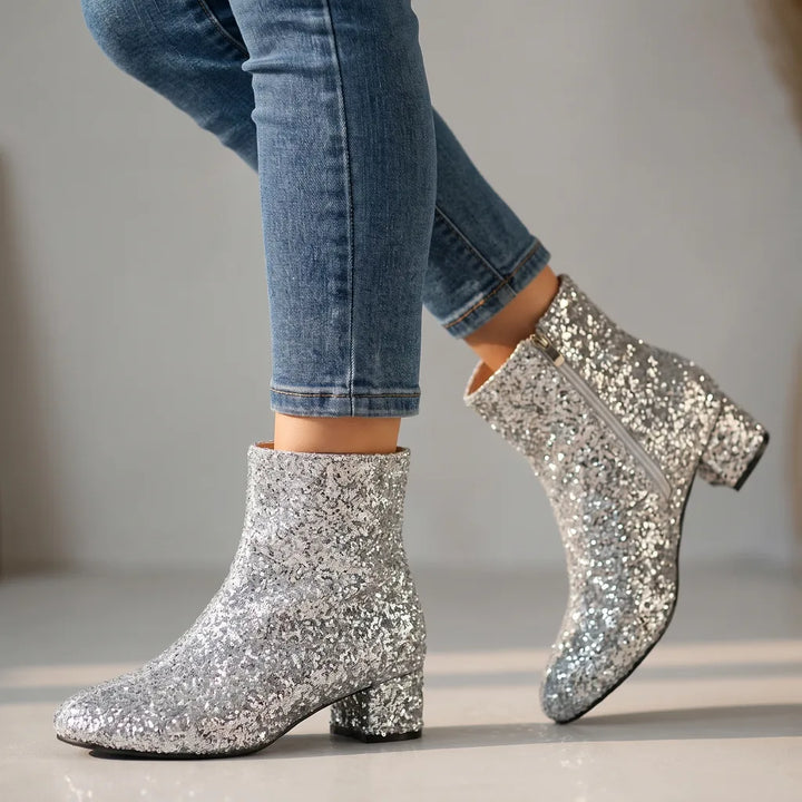 Delphina | Women's Fall Ankle Boots - Color:Gray;Size:36
