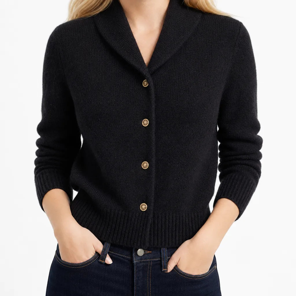 Delphine | Women's Cardigan Sweater - Color:Black;Size:One Size