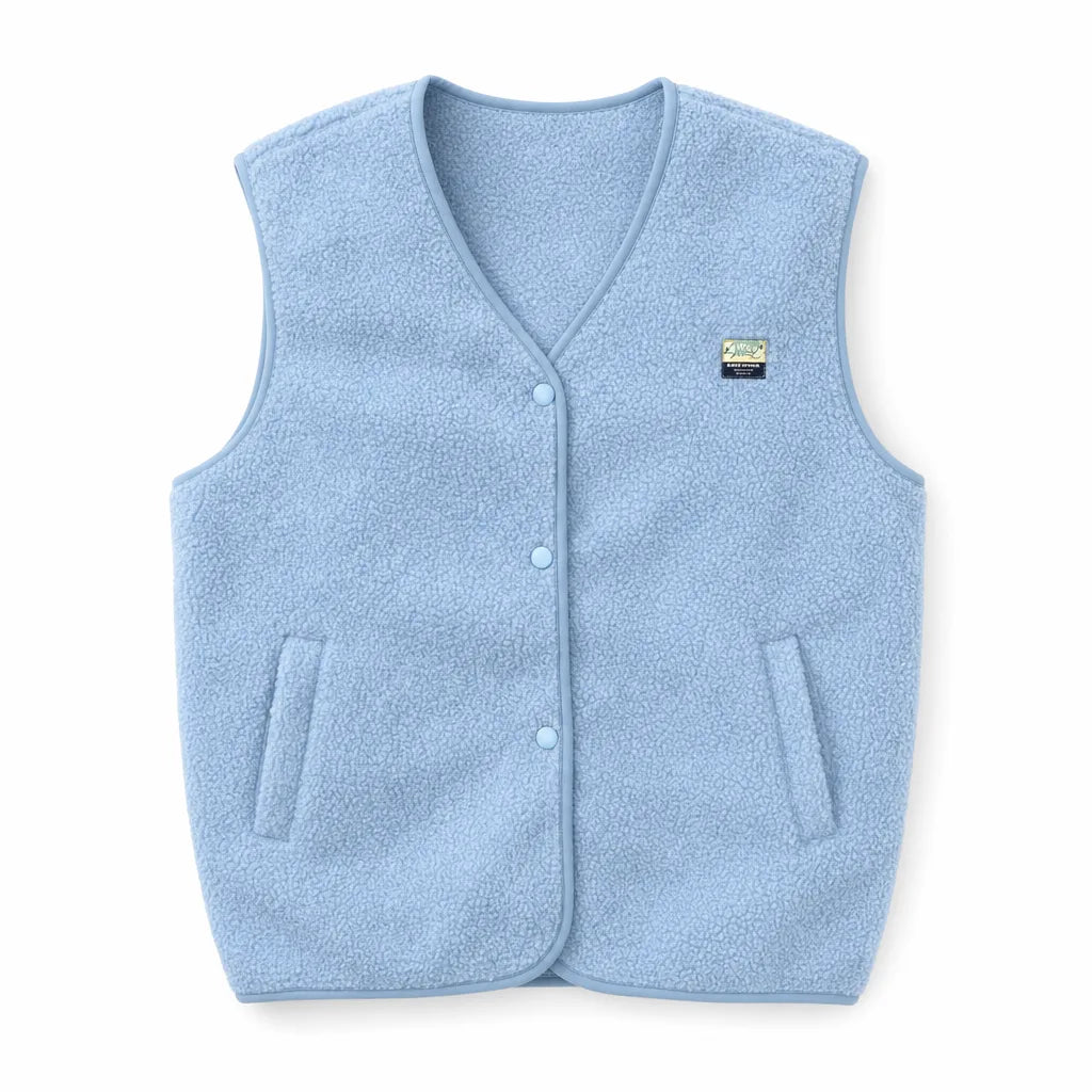Delphine | Women's Fall Fleece Vest - Color:Blue;Size:XS