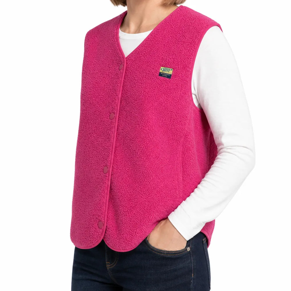 Women's Pink Delphine Sherpa Body Warmer -G