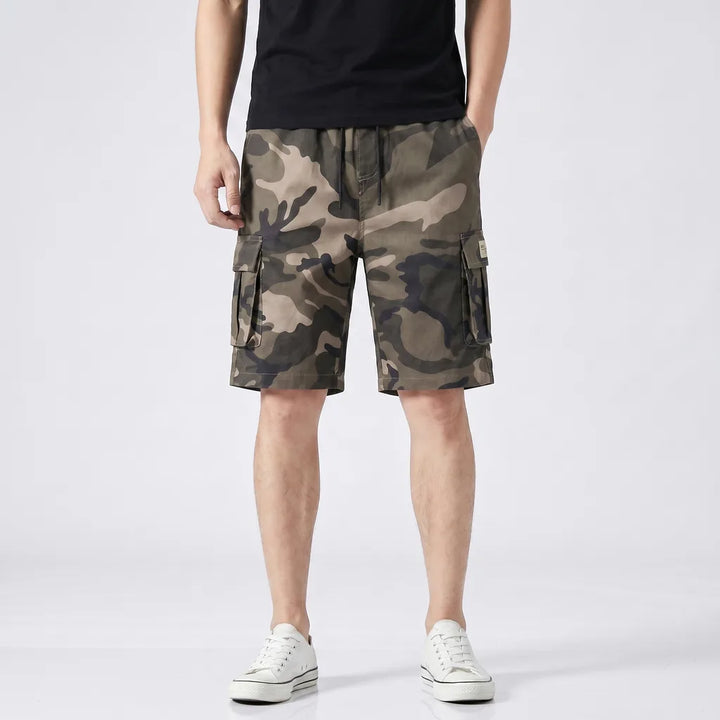 Camo Khaki Dempsey Cotton Cargo Shorts 3